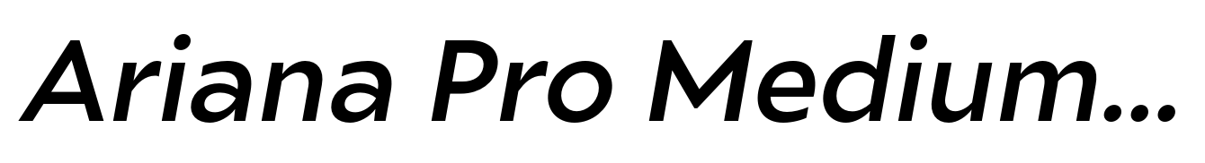 Ariana Pro Medium Italic